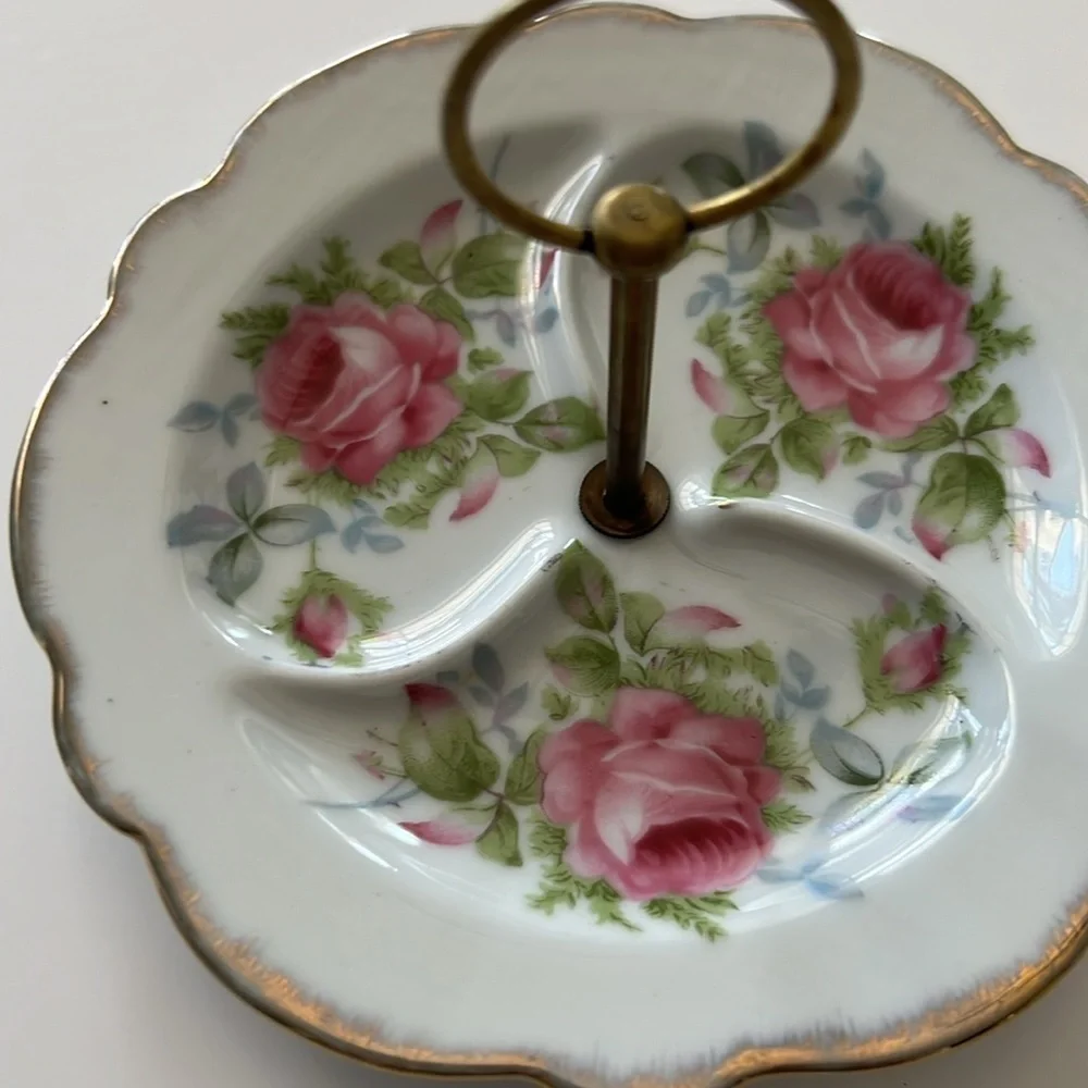 Lefton china floral hand painted dishes 2
